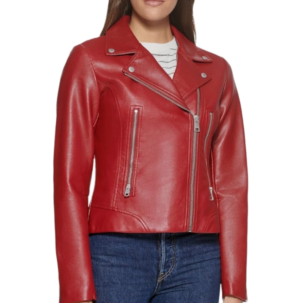 LEVI'S VEGAN LEATHER 538 MOTO JACKET